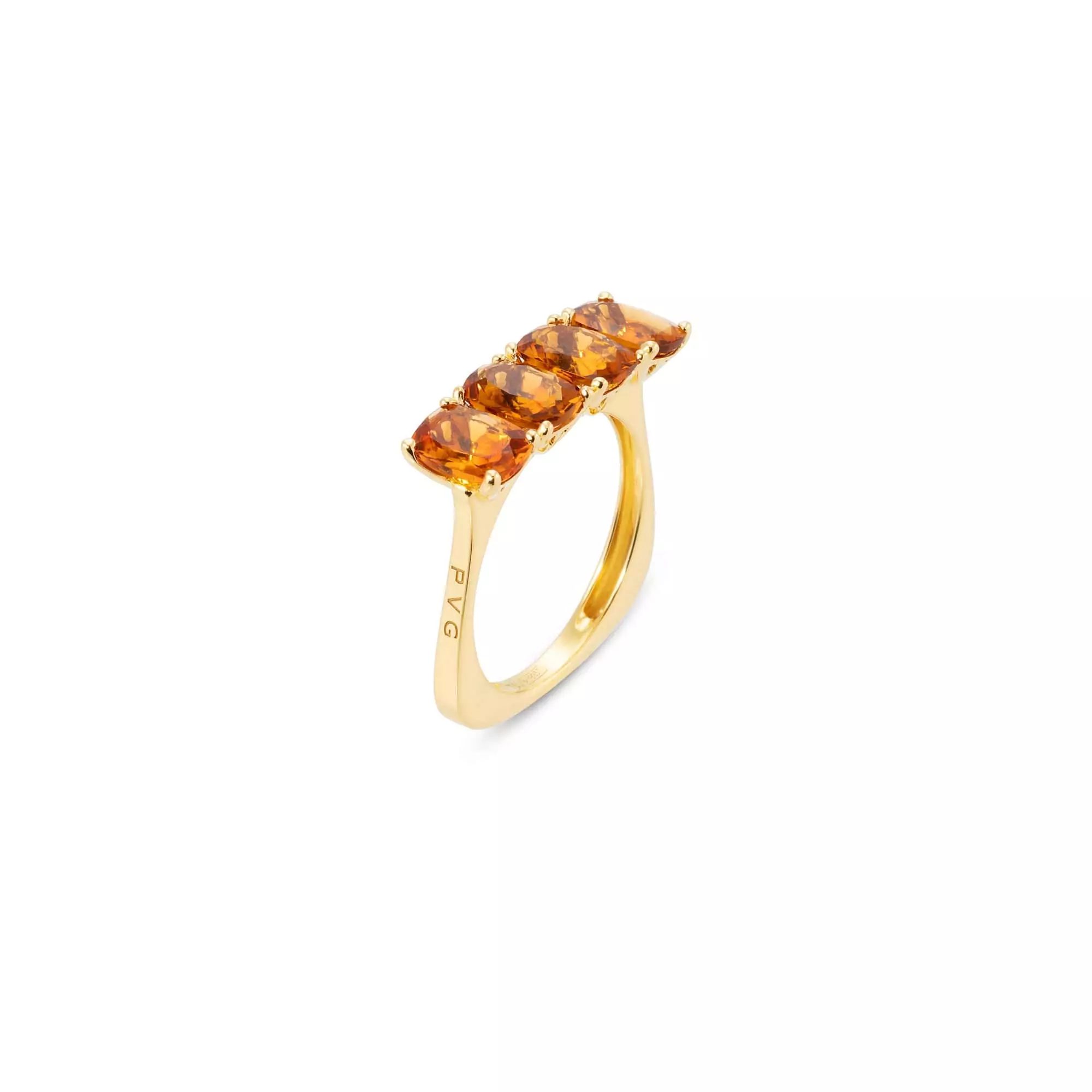 Ring aus 18 Karat Gelbgold mit Zitrin