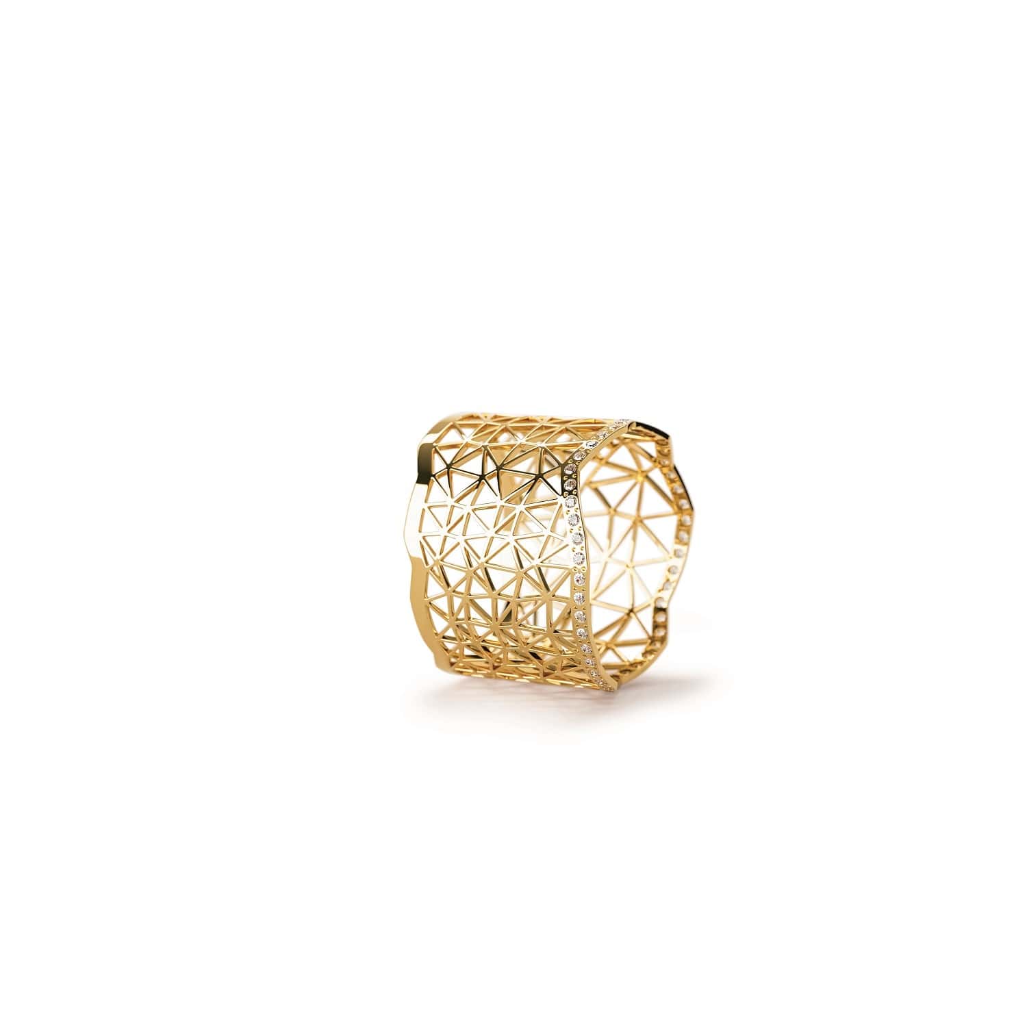 Niessing Ring Topia Vision aus Gelbgold mit Diamanten