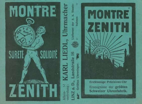 Werbung Liedl für die Marke Montre Zenith