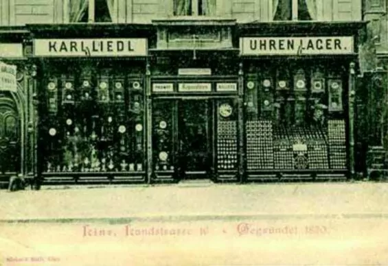 Historisches Bild des Geschäfts an der Linzer Landstraße