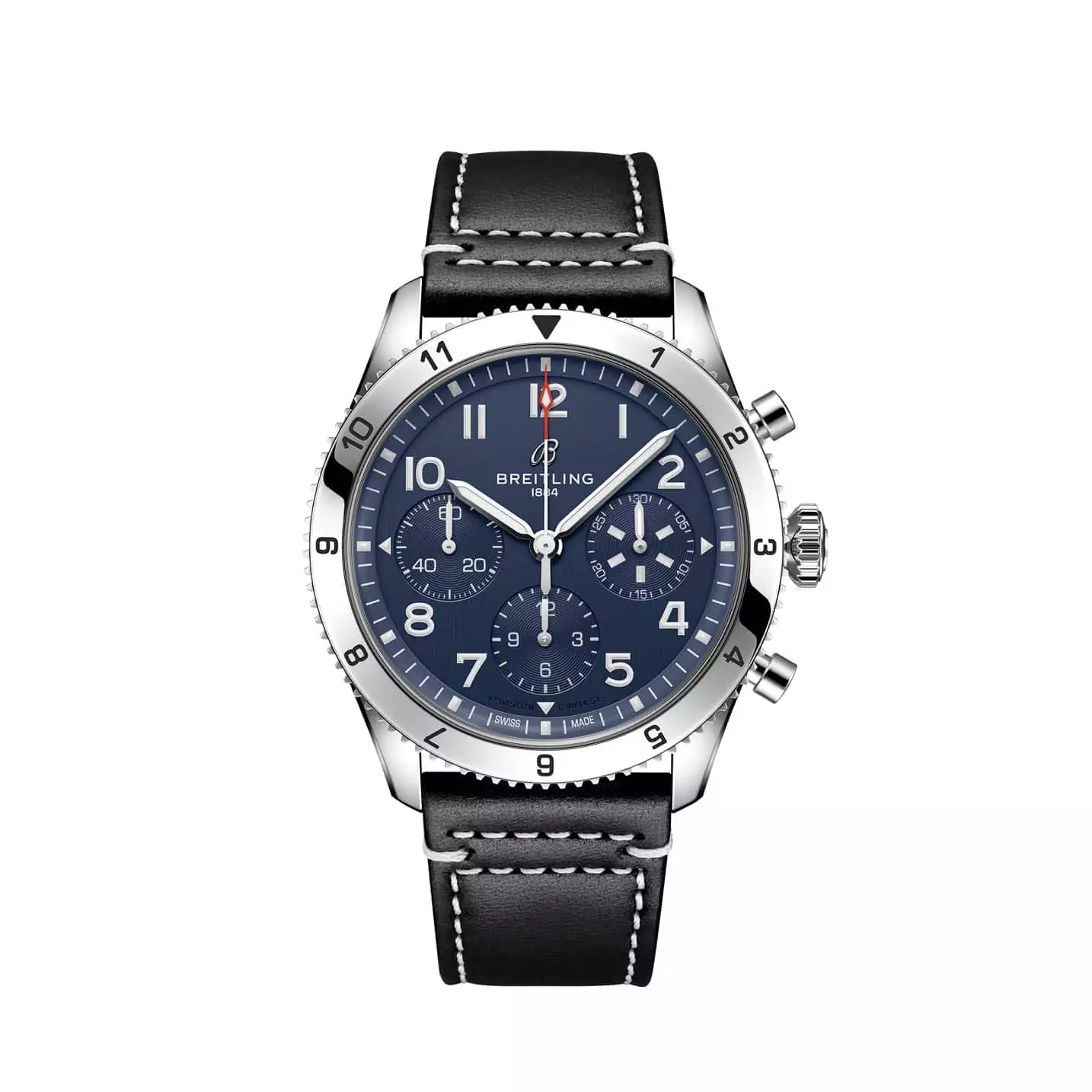 Classic Avi Chronograph 42 Tribute to Vought F4U Corsair mit Edelstahlgehäuse und Lederband