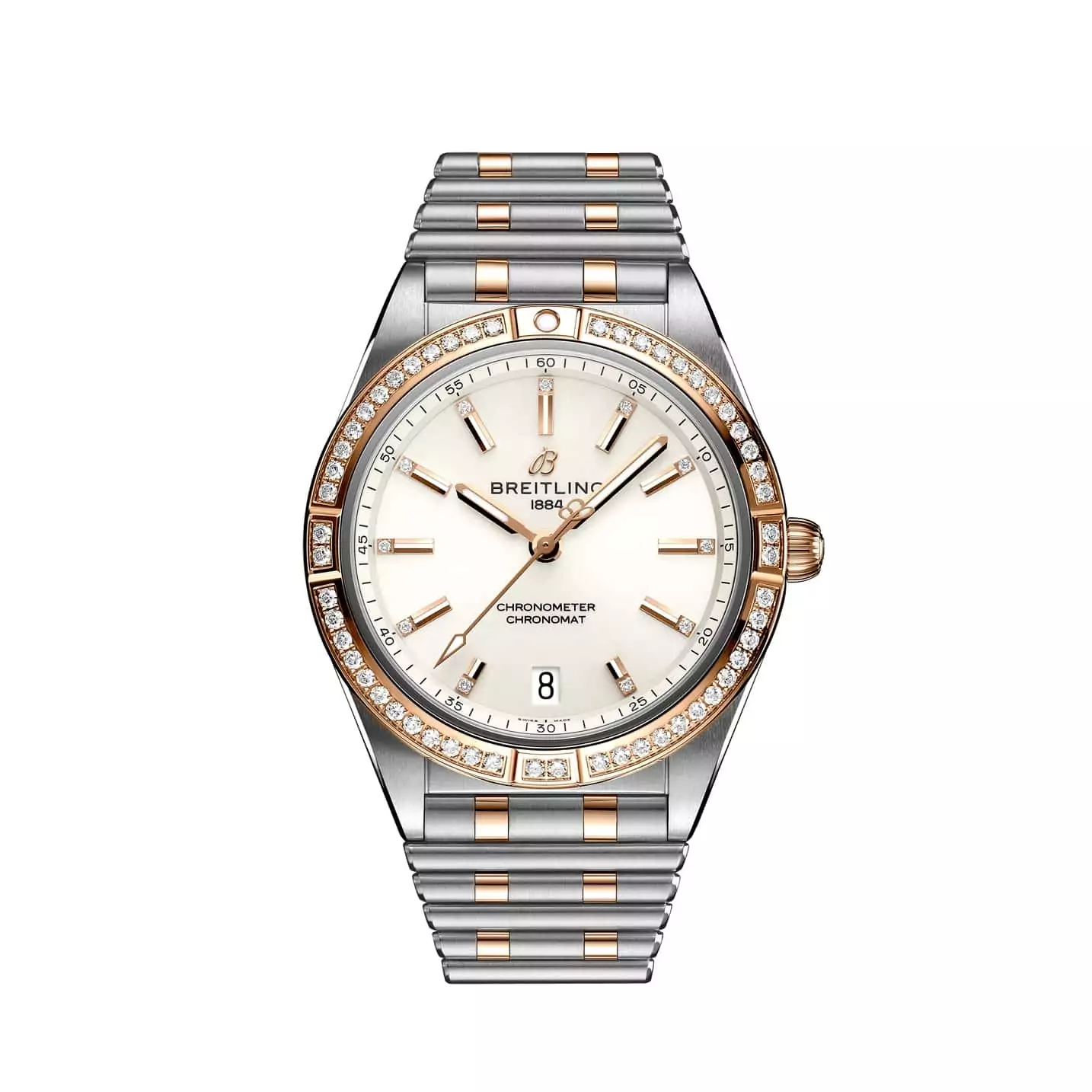 Breitling Chronomat Automatic 36 mit Gehäuse und Band aus Edelstahl und Rotgold