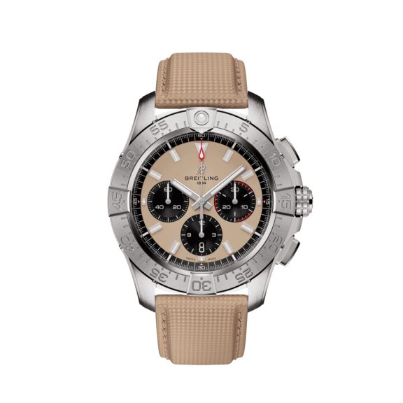 Breitling Avenger B01 Chronograph 44 mit Edelstahlgehäuse und Lederband