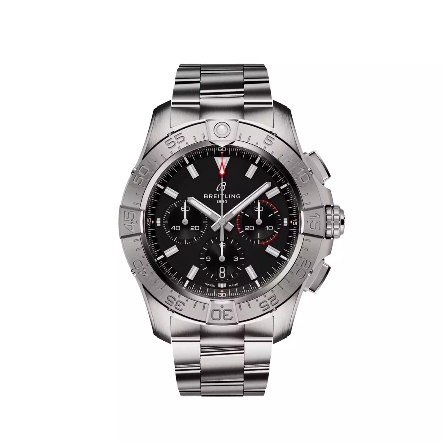 Breitling Avenger B01 Chronograph 44 mit Gehäuse und Band aus Edelstahl