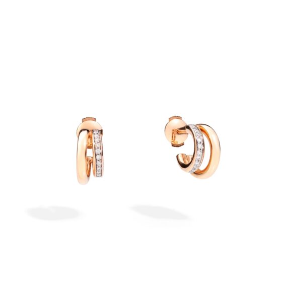 Pomellato Together Ohrschmuck aus 18 Karat Rosegold mit Diamanten