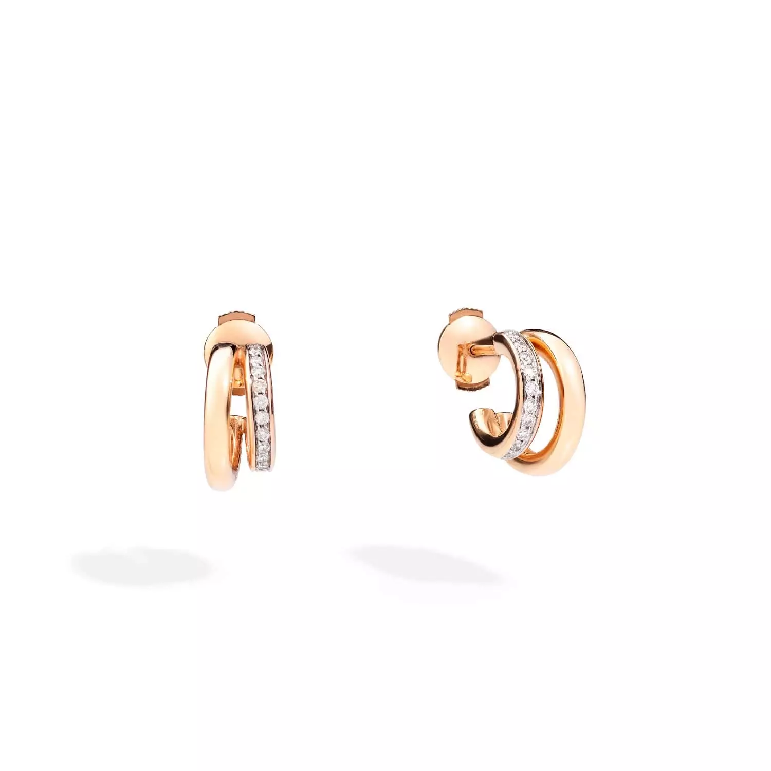 Pomellato Together Ohrschmuck aus 18 Karat Rosegold mit Diamanten