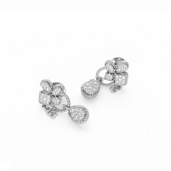 Easy Diamond Ohrschmuck aus Weißgold mit Diamanten von Dolce & Gabbana