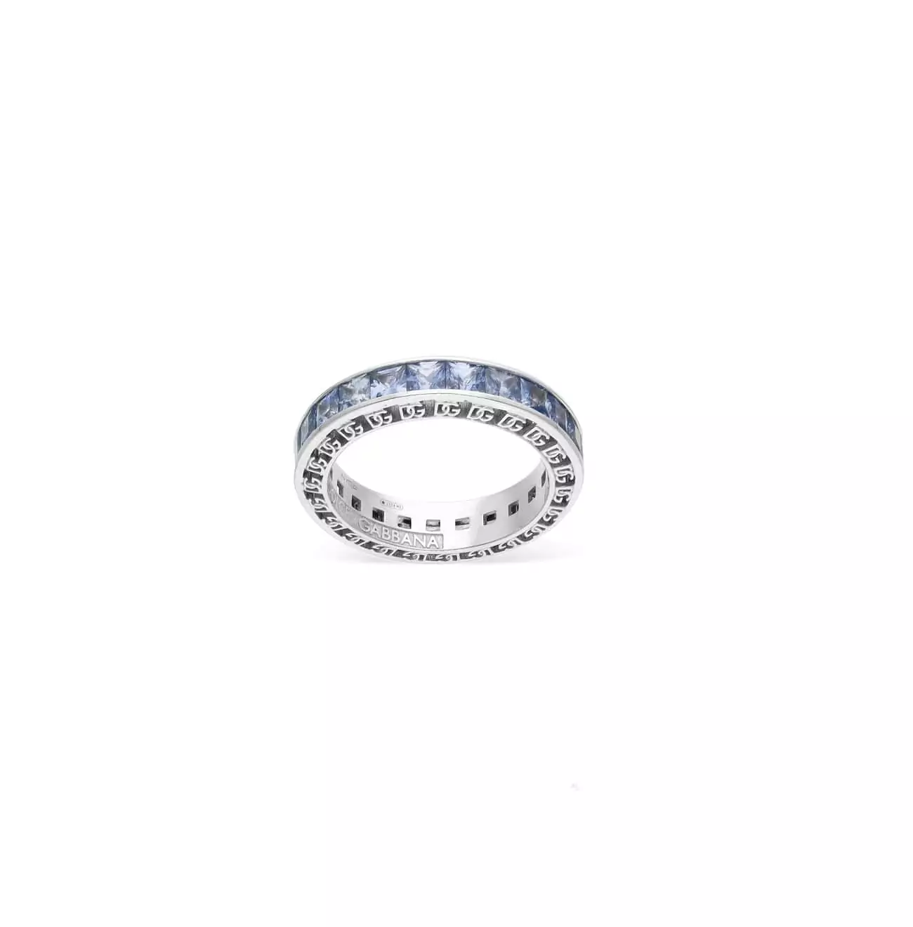 Anna Ring aus Weißgold mit blauem Saphir von Dolce & Gabbana