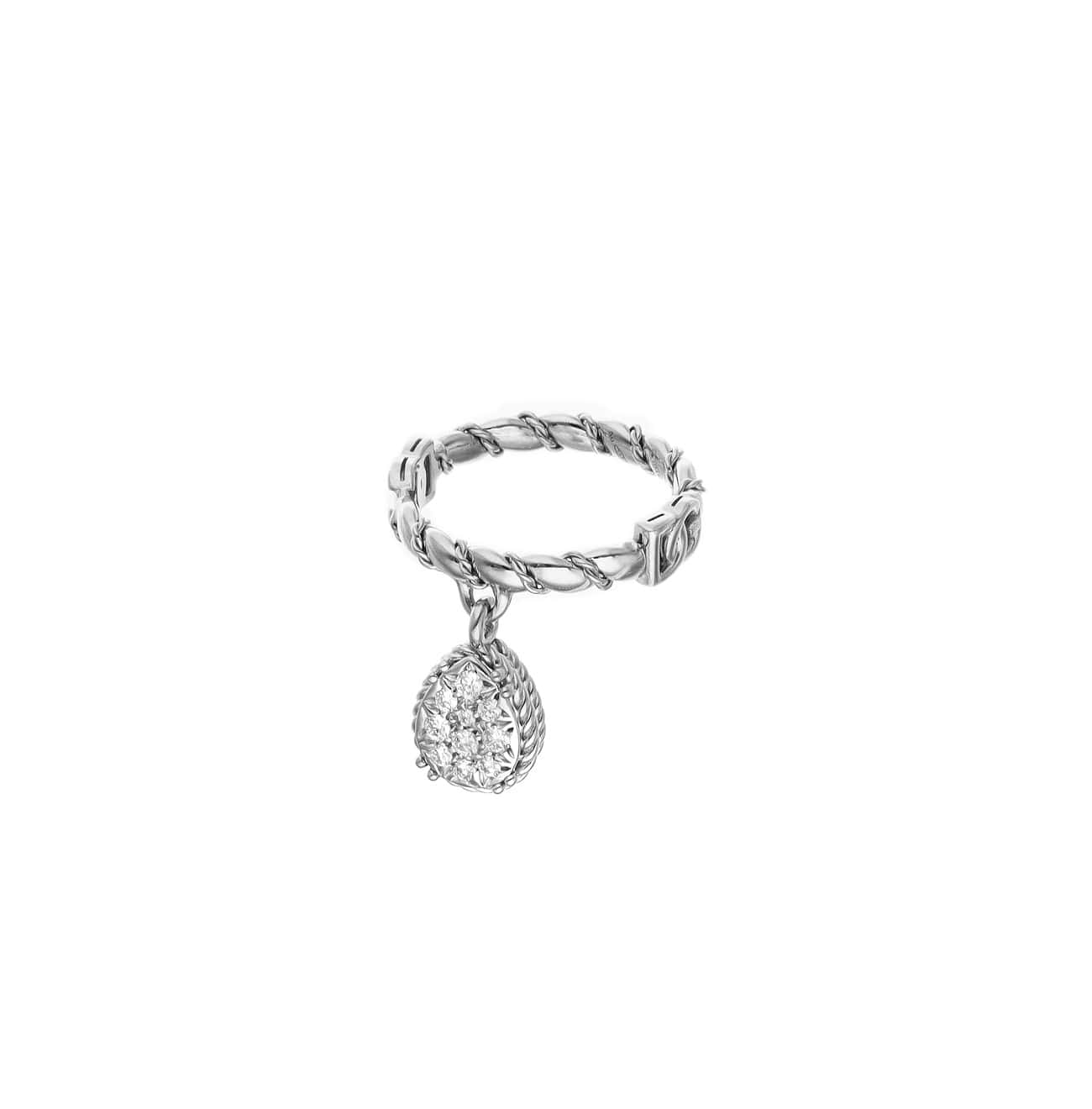 Easy Diamond Ring aus Weißgold mit Diamanten von Dolce & Gabbana