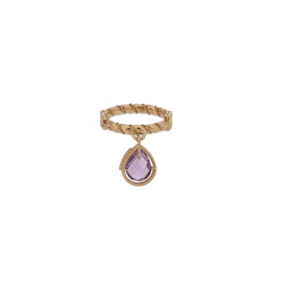 Rainbow Ring aus Gelbgold und Amethyst von Dolce & Gabbana