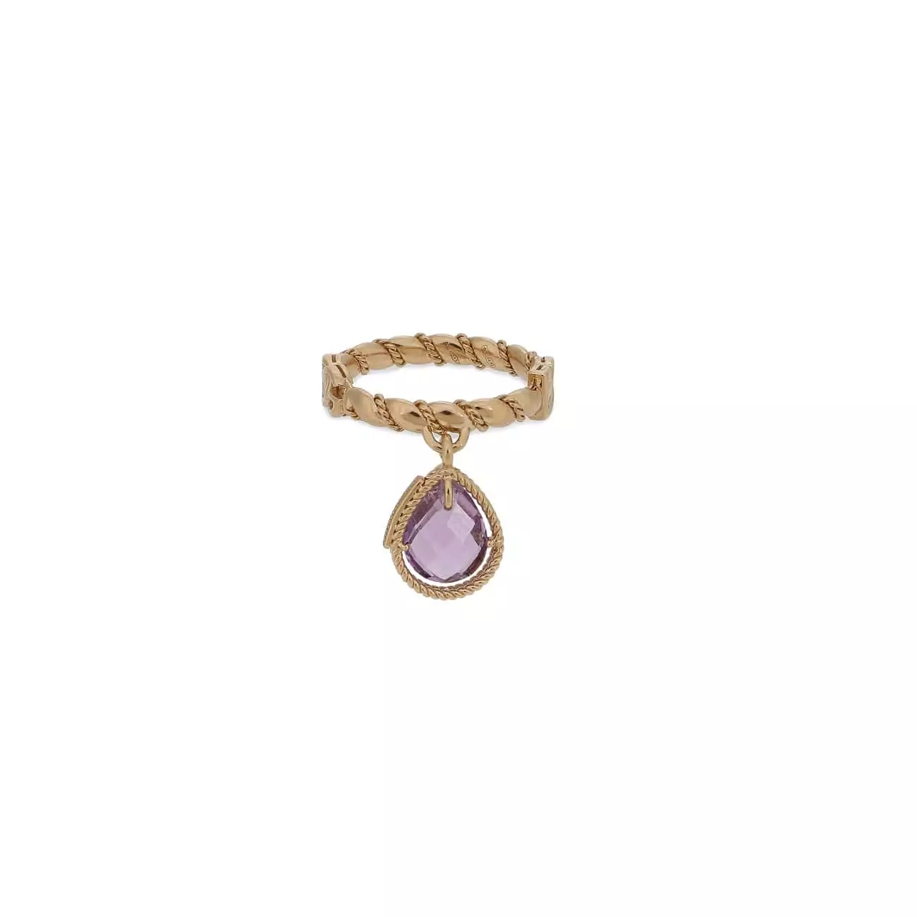 Rainbow Ring aus Gelbgold und Amethyst von Dolce & Gabbana