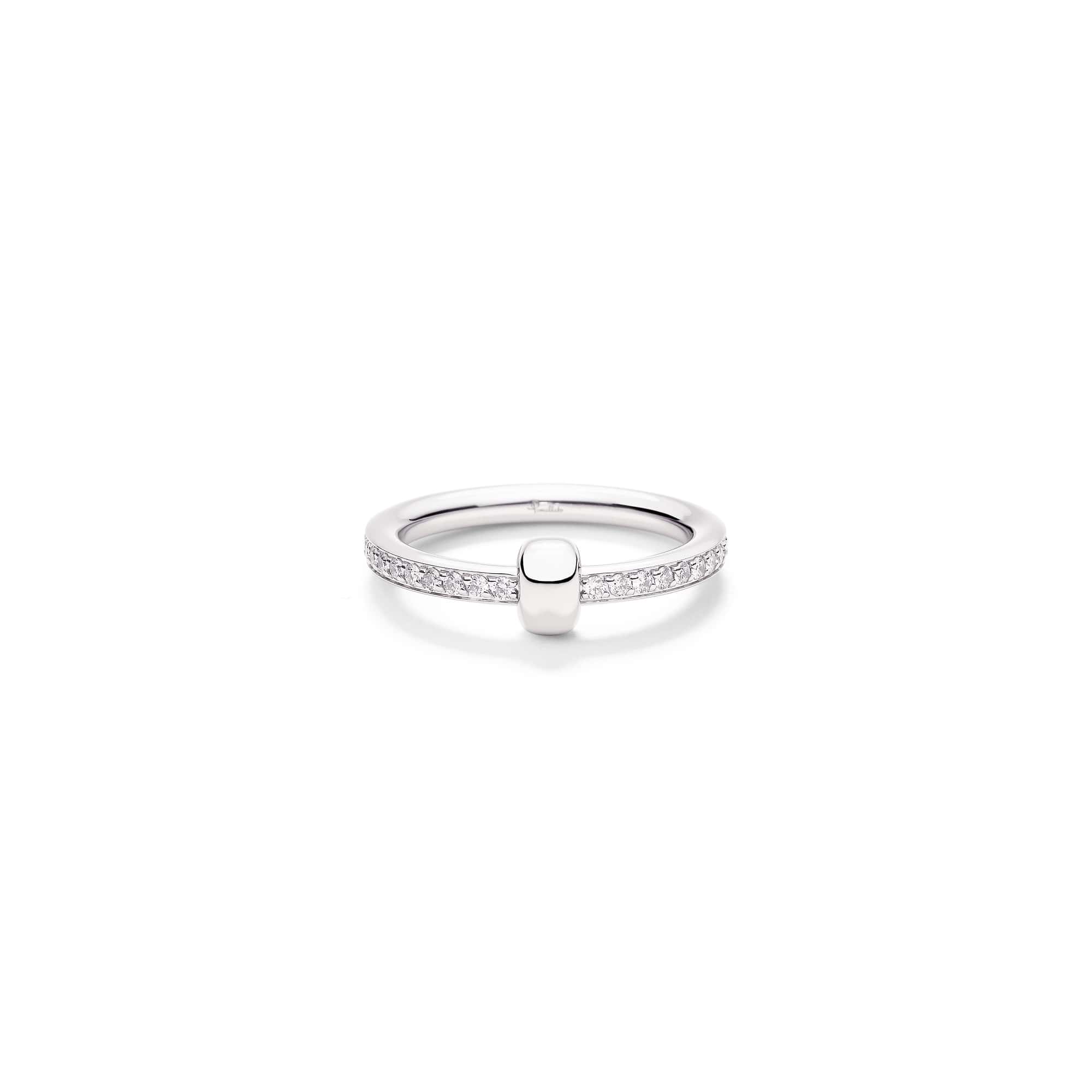 Pomellato Together Ring aus 18 Karat Weißgold mit Diamanten