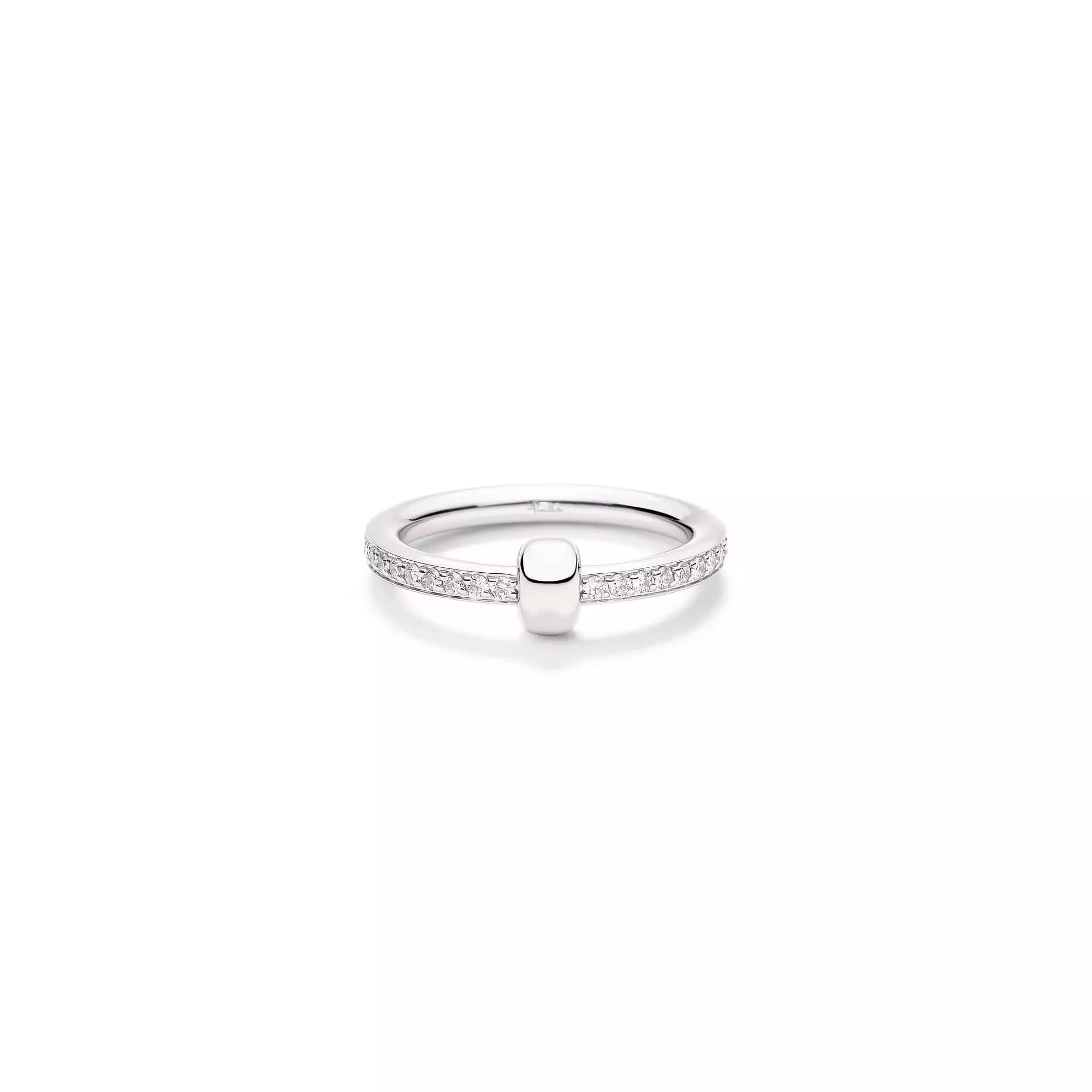 Pomellato Together Ring aus 18 Karat Weißgold mit Diamanten