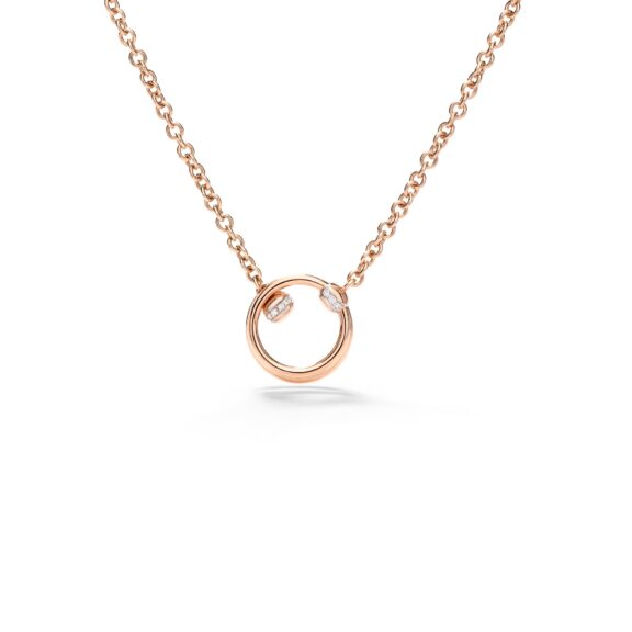 Pomellato Together Collier aus 18 Karat Rosegold mit Diamanten