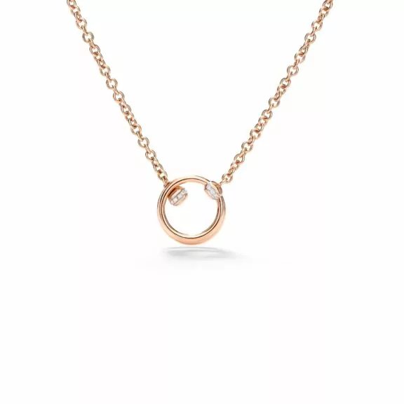 Pomellato Together Collier aus 18 Karat Rosegold mit Diamanten