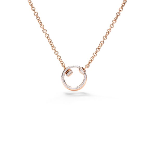 Pomellato Together Collier aus 18 Karat Rosegold mit Diamanten