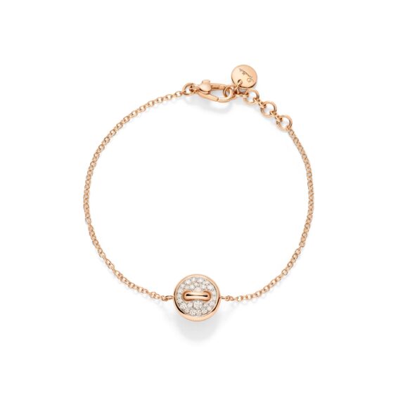 Pomellato Pom Pom Dot Armband aus 18 Karat Roségold mit Diamanten und Perlmutt