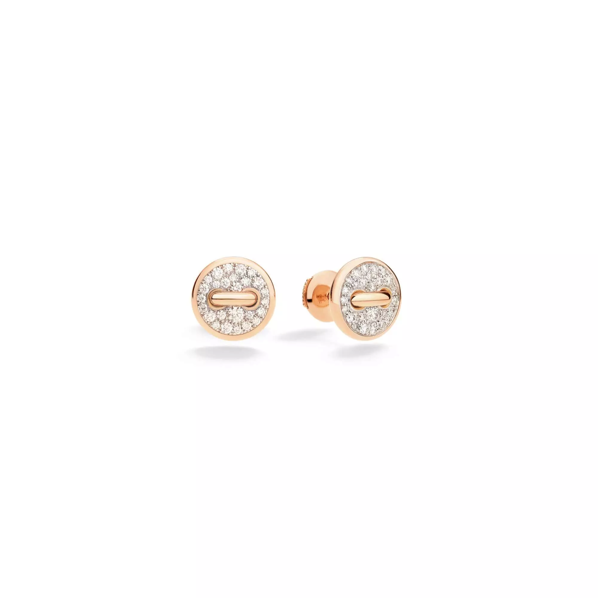Pomellato Pom Pom Dot Ohrschmuck aus 18 Karat Roségold mit Diamanten