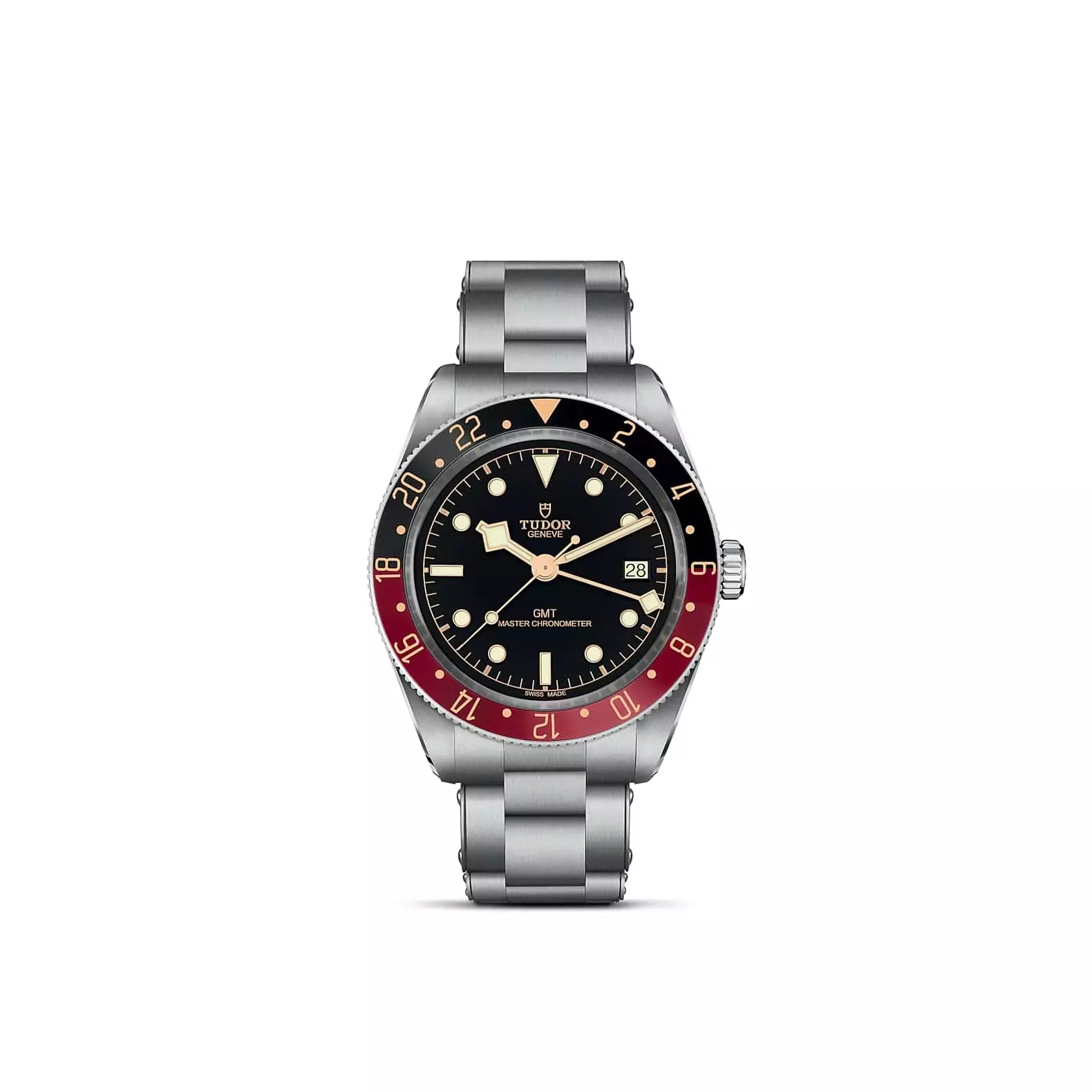Tudor Black Bay 58 GMT mit Gehäuse und Band aus Edelstahl und schwarzem Zifferblatt