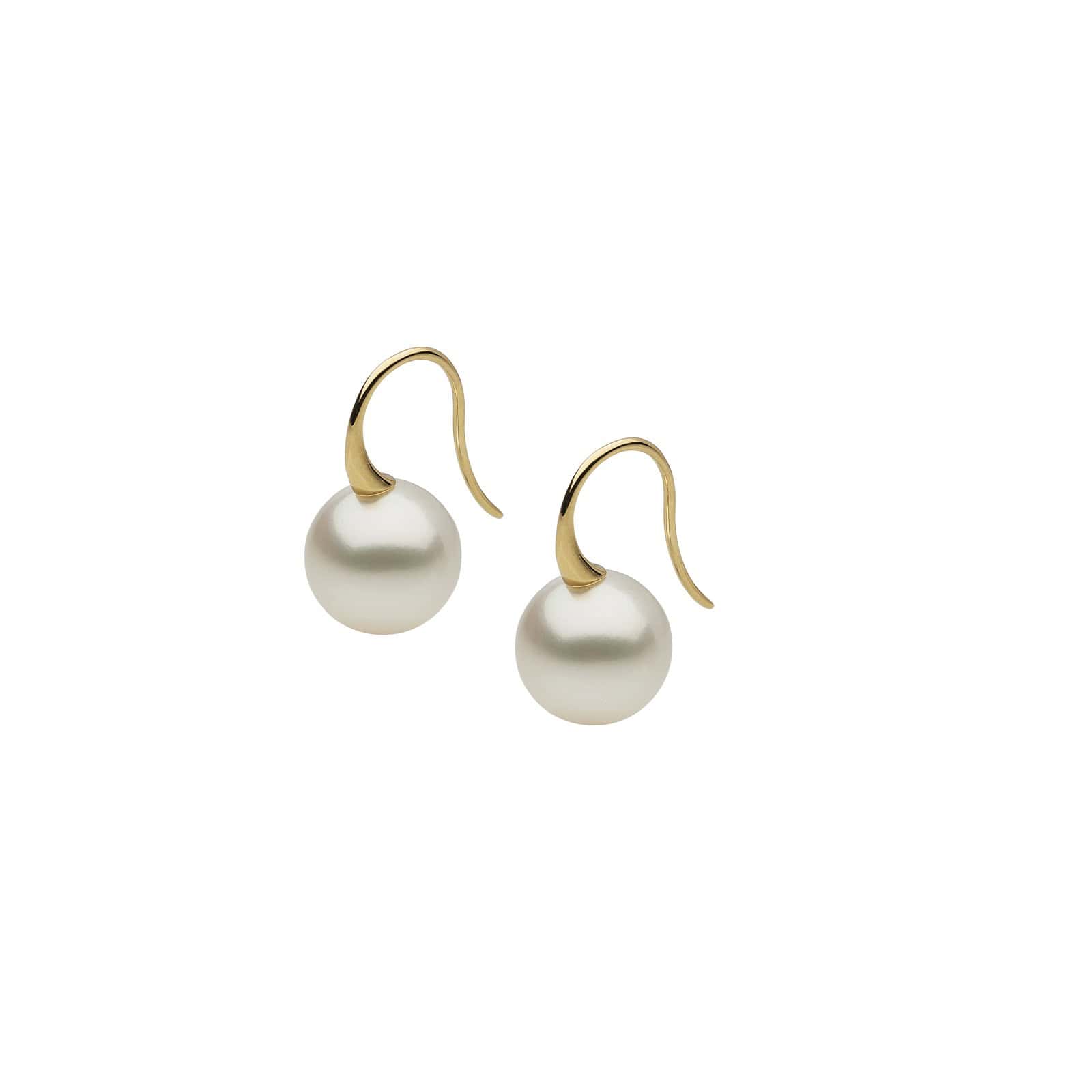 Ohrschmuck aus 18 Karat Gelbgold mit Südseezuchtperlen von Autore