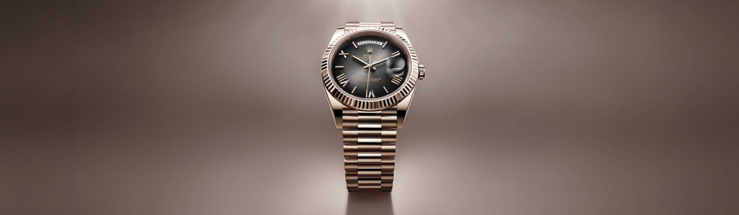 Die Rolex Day-Date in Everose-Gold bei Juwelier S.M.Wild