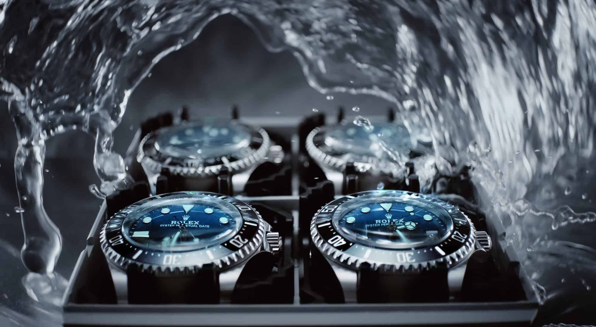 Wasserdichteprüfung der Rolex Deepsea bei Juwelier S.M.Wild