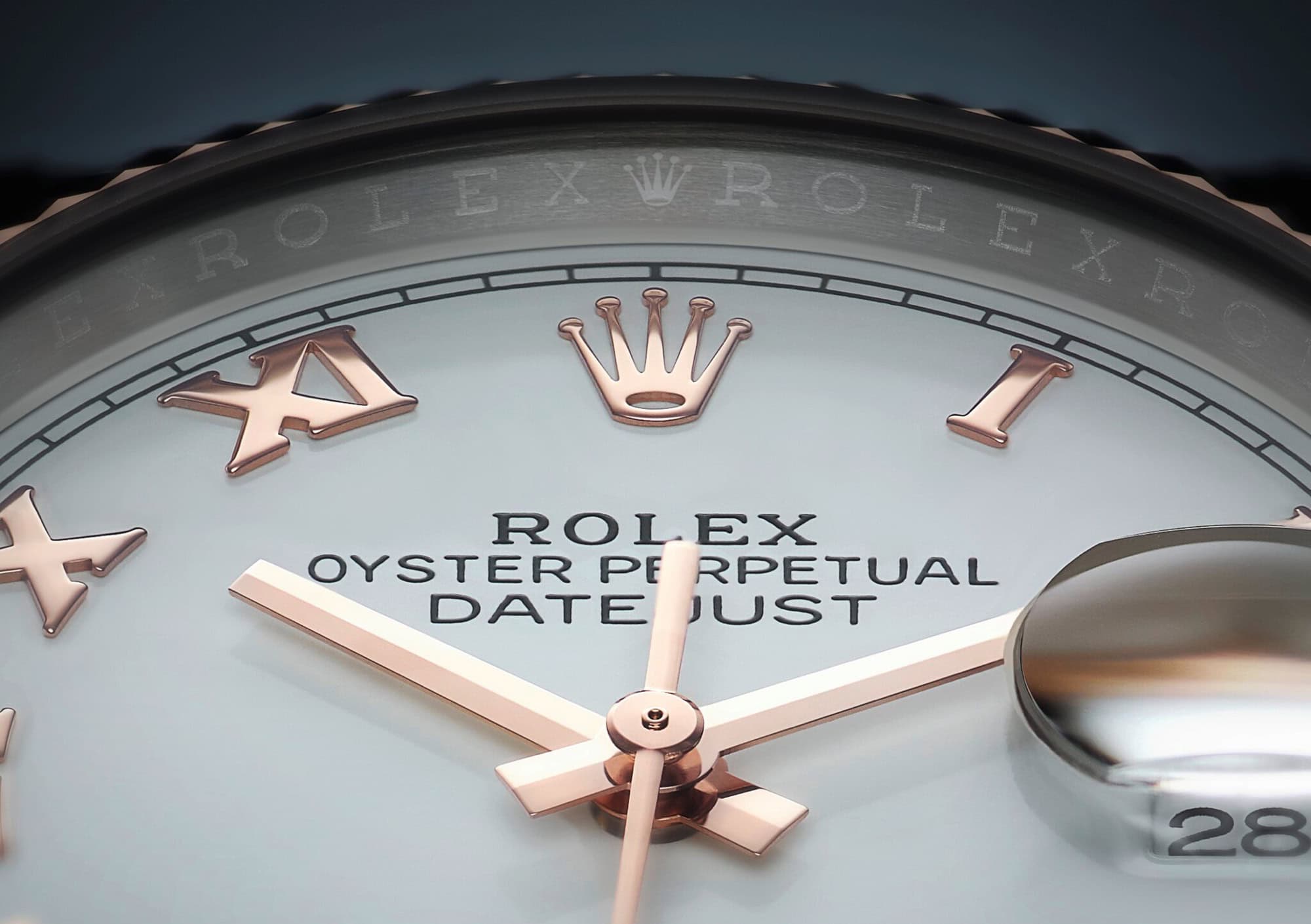 Zifferblatt der Rolex Oyster Perpetual Datejust