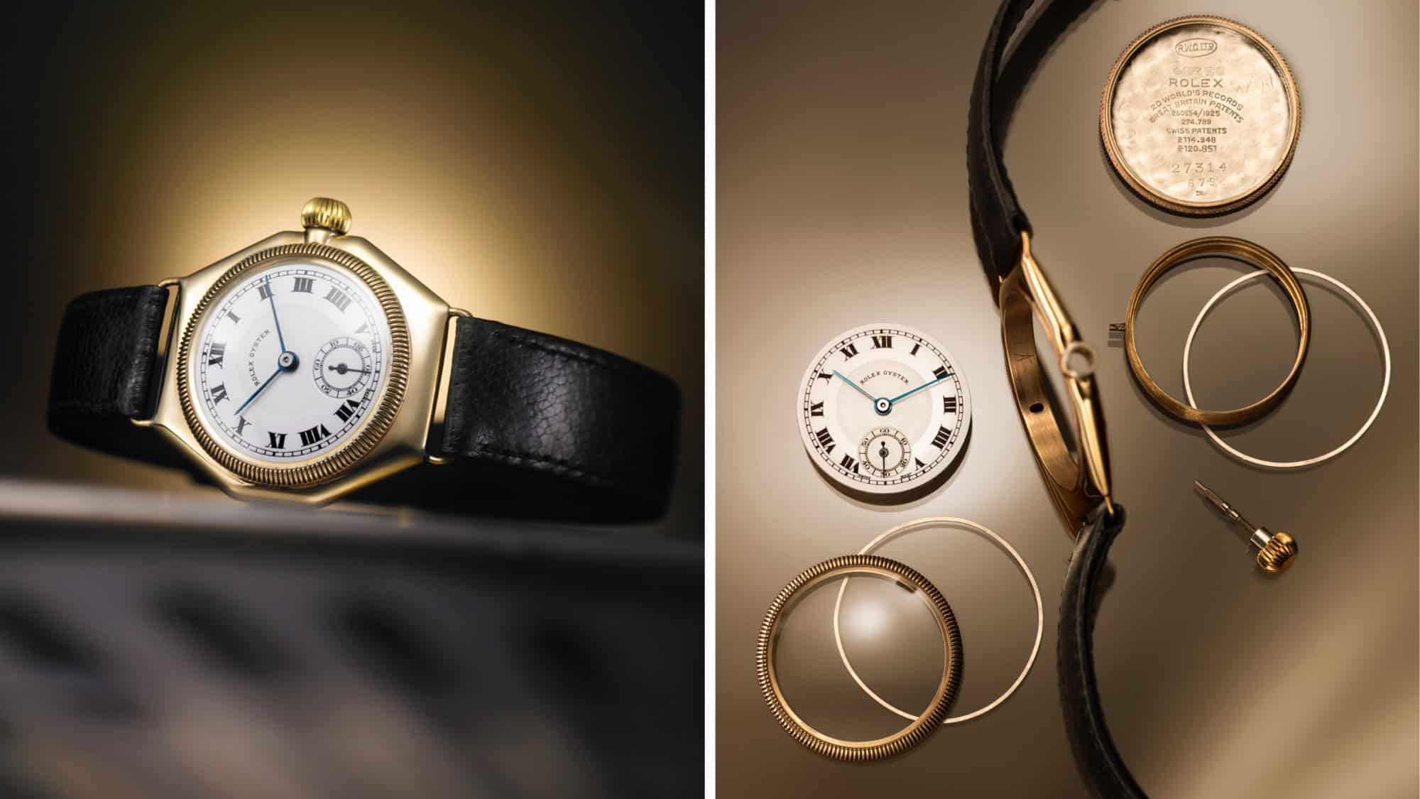 Historische Rolex und ihre Bestandteile