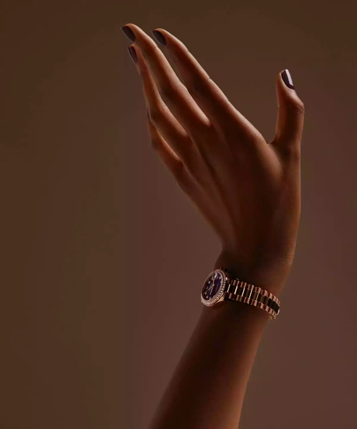 Die Rolex Oyster Perpertual Lady-Datejust am Handgelenk
