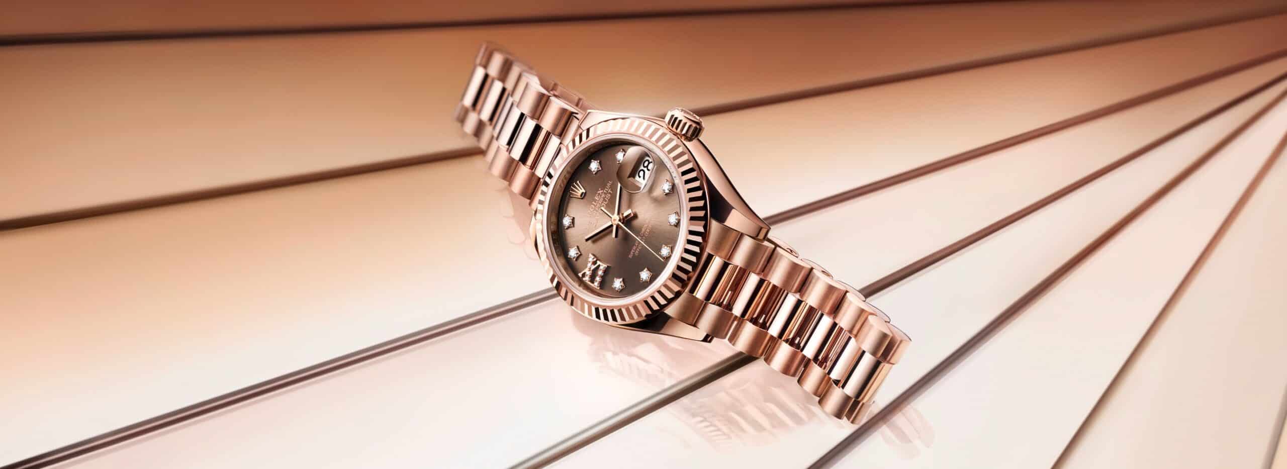Die Rolex Oyster Perpertual Lady-Datejust in Everose-Gold bei Juwelier S.M.Wild