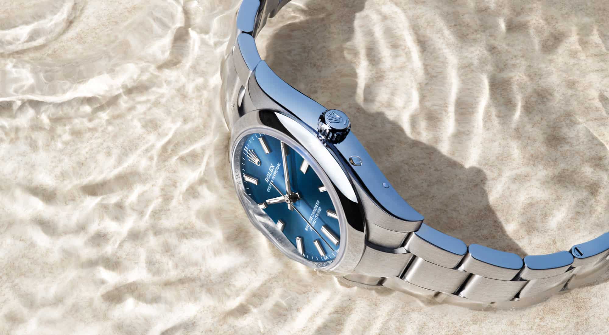 Das wasserdichte Gehäuse der Rolex Oyster Perpertual bei Juwelier S.M.Wild