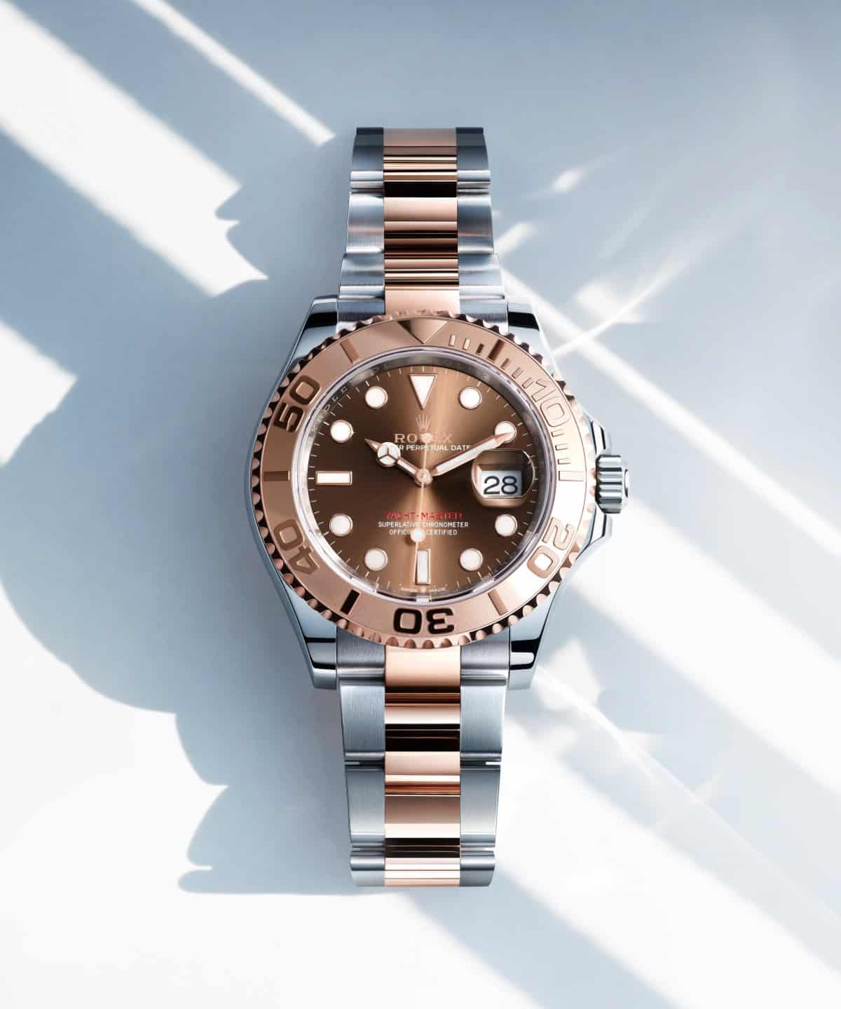 Die Rolex Oyster Perpetual Yacht-Master mit schokobraunem Zifferblatt bei Juwelier S.M.Wild