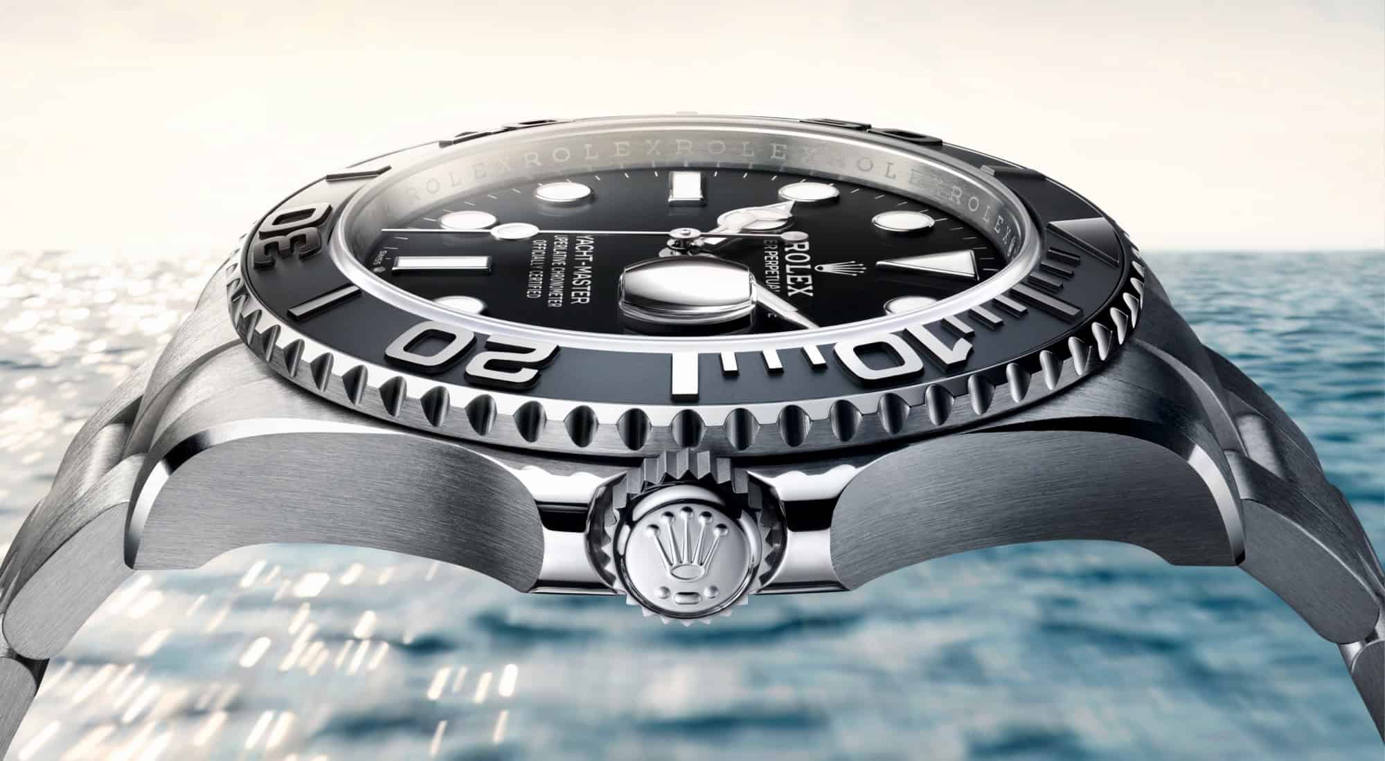 Die Lünette der Rolex Oyster Perpetual Yacht-Master bei Juwelier S.M.Wild