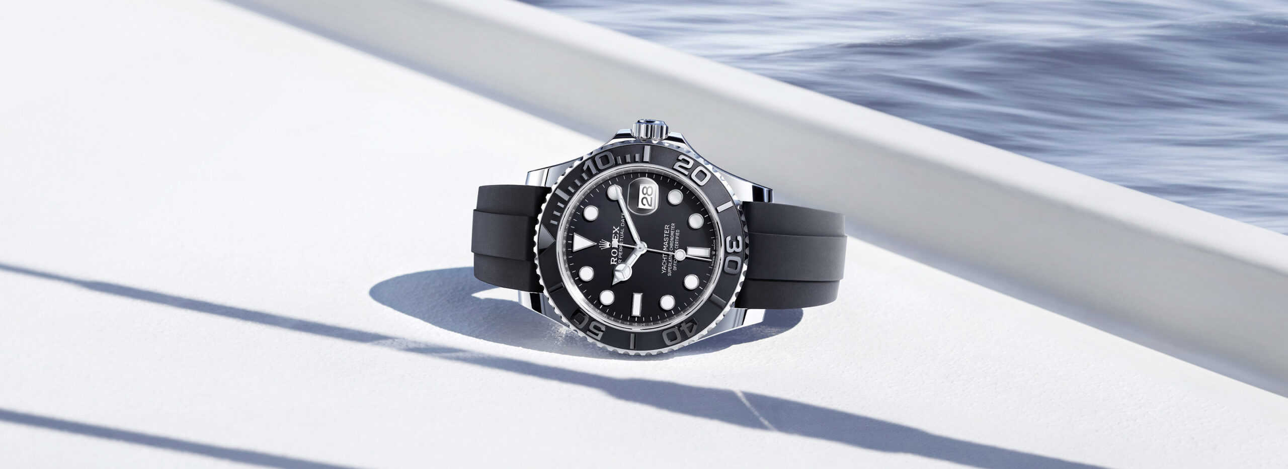 Die Rolex Oyster Perpetual Yacht-Master mit Oysterflex-Band bei Juwelier S.M.Wild