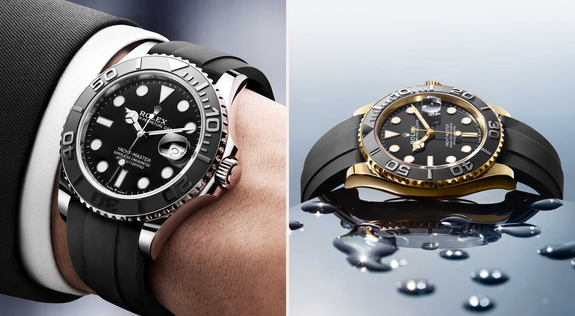 Die Rolex Oyster Perpetual Yacht-Master in Weiß- und Gelbgold bei Juwelier S.M.Wild
