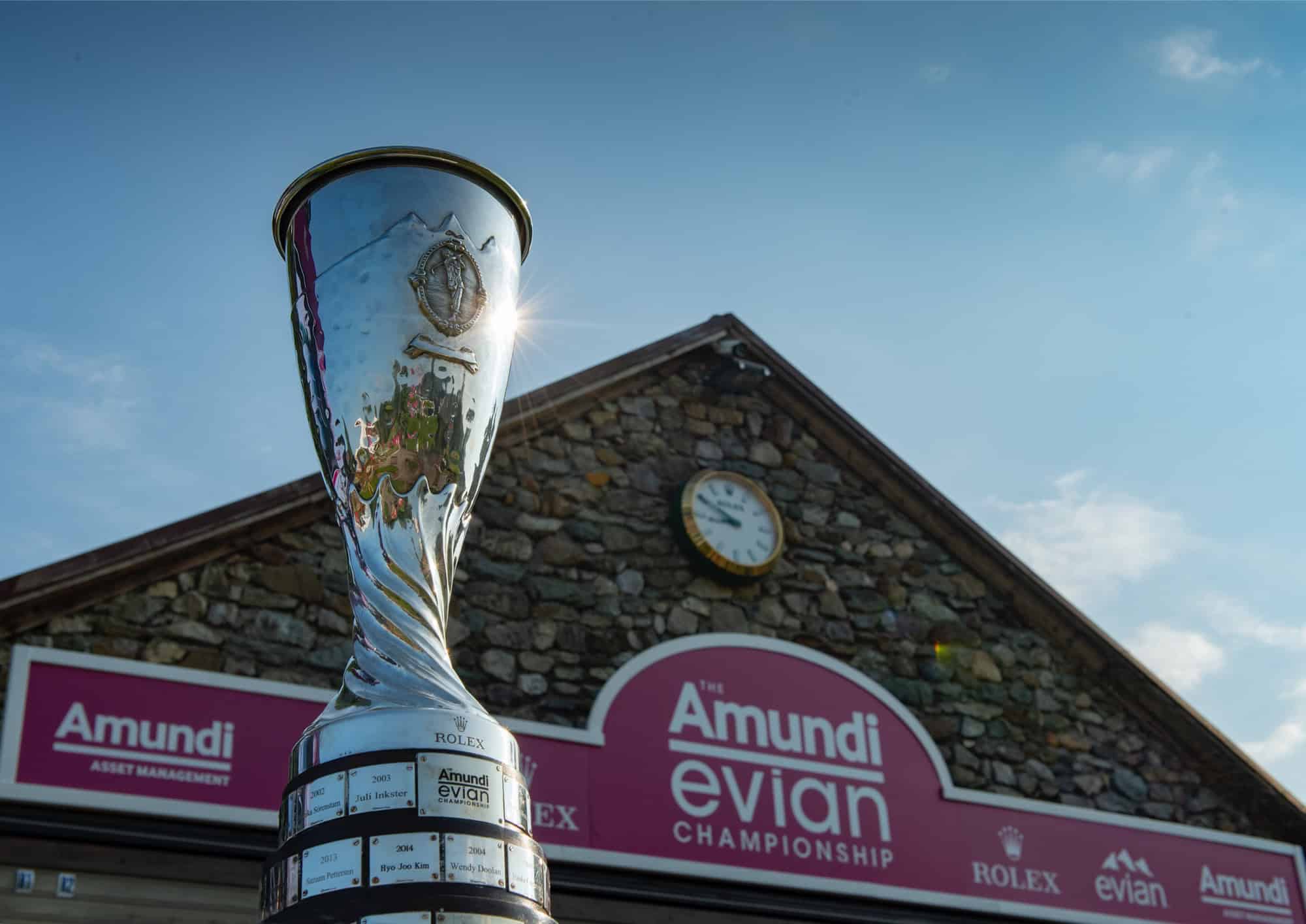 Die Welt von Rolex - die Trophäe beim The Amundi Evian Championship