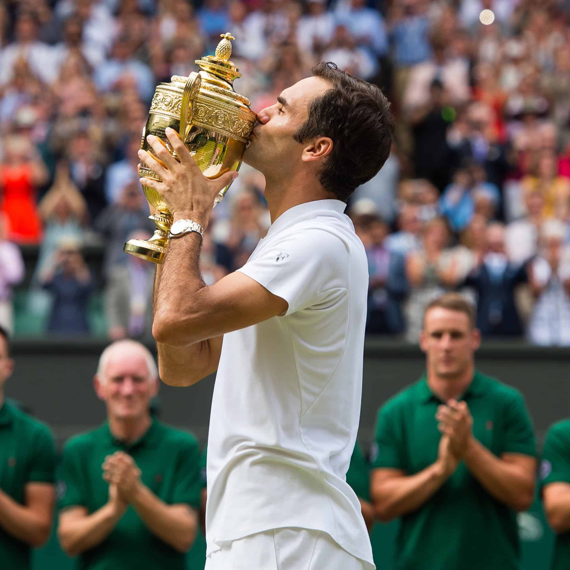Die Welt von Rolex beim Tennisturnier in Wimbledon - Sieg von Roger Federer