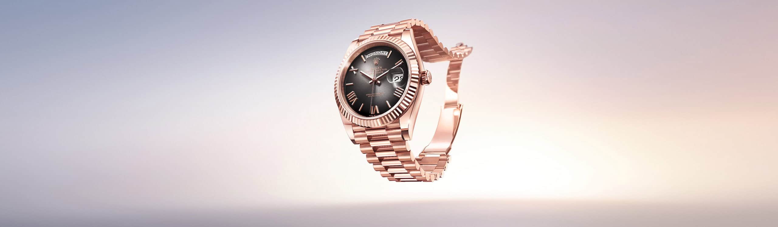Die neue Rolex Day-Date 2024 in Everose Gold bei Juwelier S.M.Wild