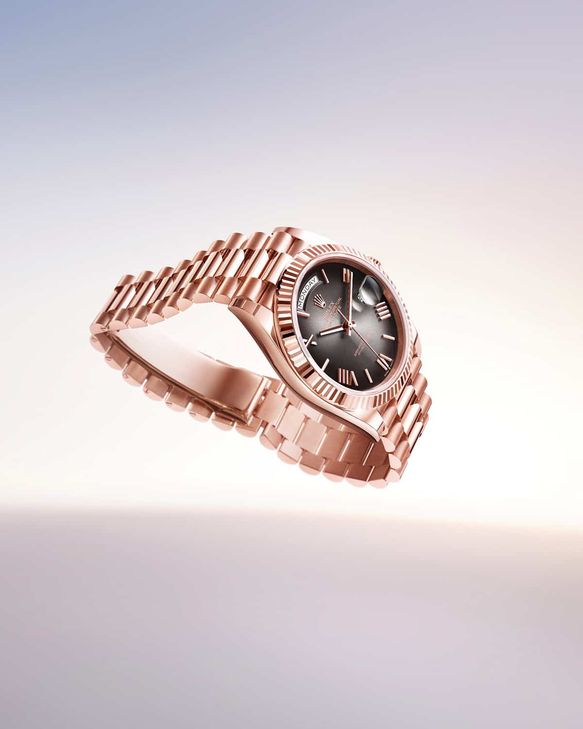 Die neue Rolex Day-Date 2024 in Everose Gold bei Juwelier S.M.Wild