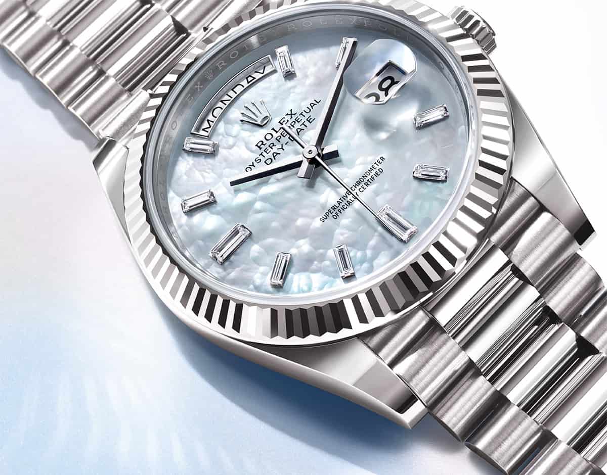 Die neue Rolex Day-Date 36 2024 in Weißgold bei Juwelier S.M.Wild