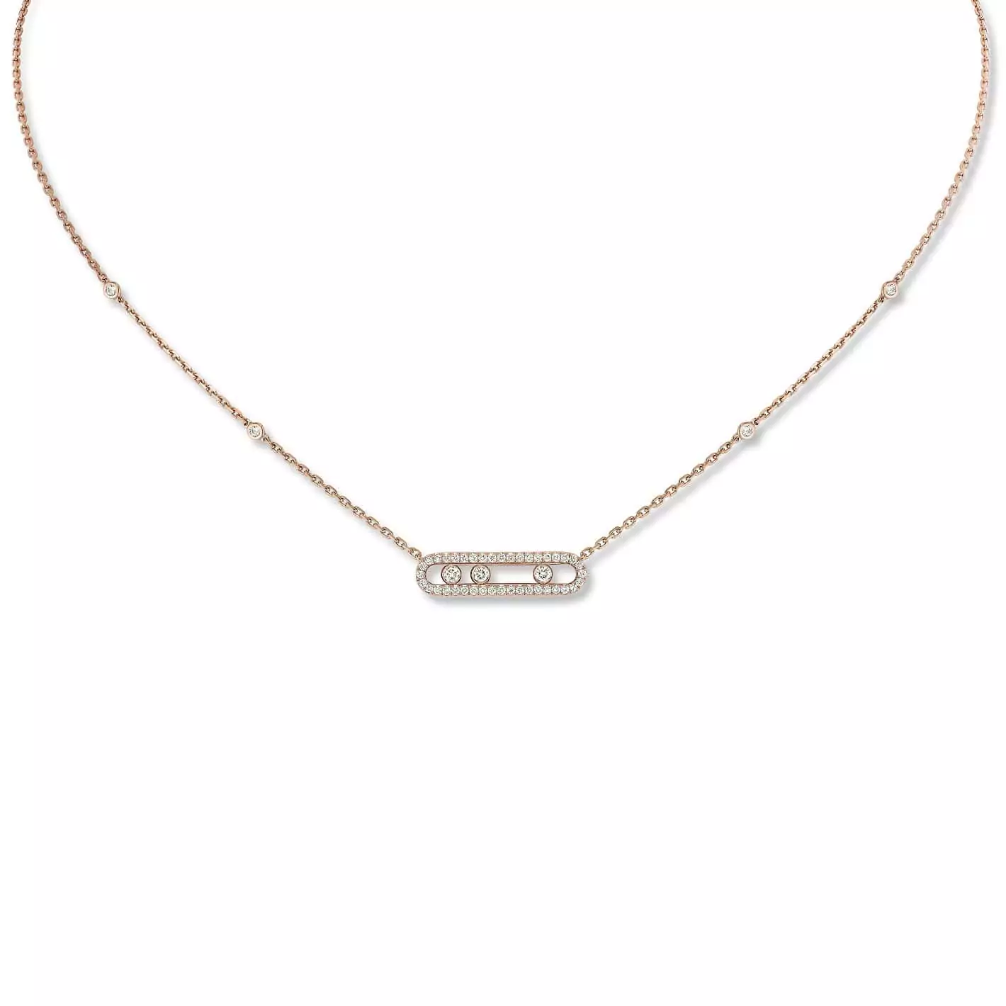 Messika Baby Move Collier aus Roségold und Diamanten