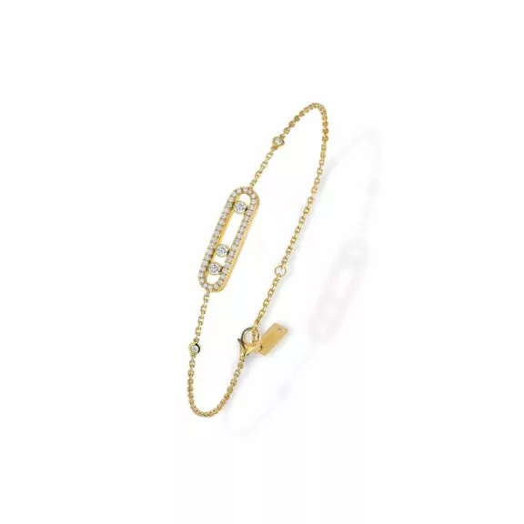 Messika Baby Move Armband aus Gelbgold und Diamanten