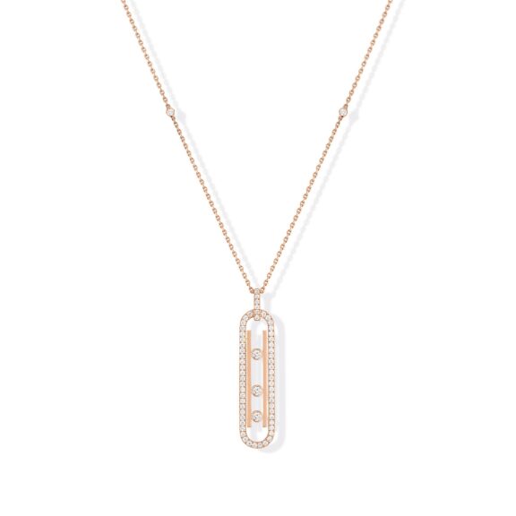 Messika Move 10th Anniversary Collier aus Roségold und Diamanten