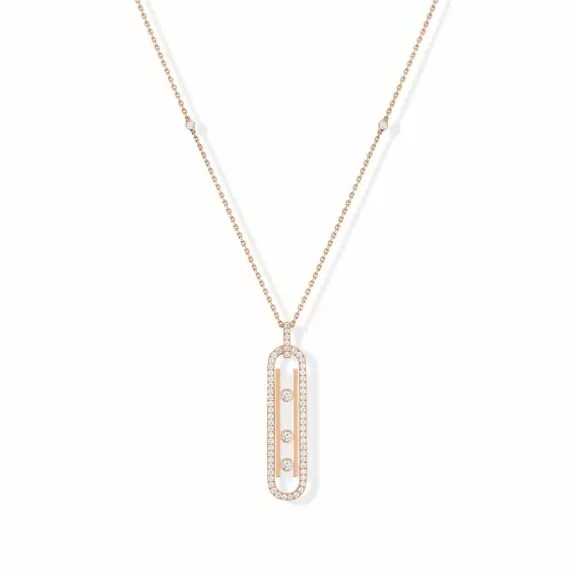 Messika Move 10th Anniversary Collier aus Roségold und Diamanten