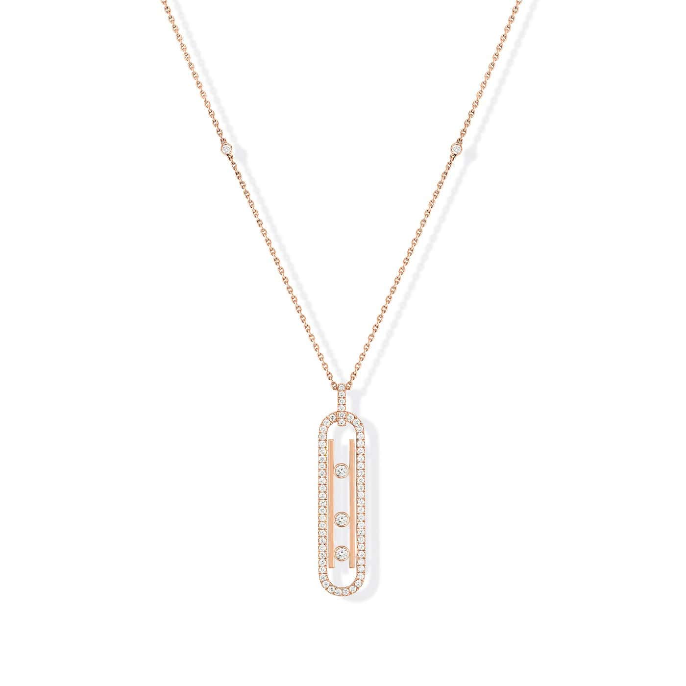 Messika Move 10th Anniversary Collier aus Roségold und Diamanten