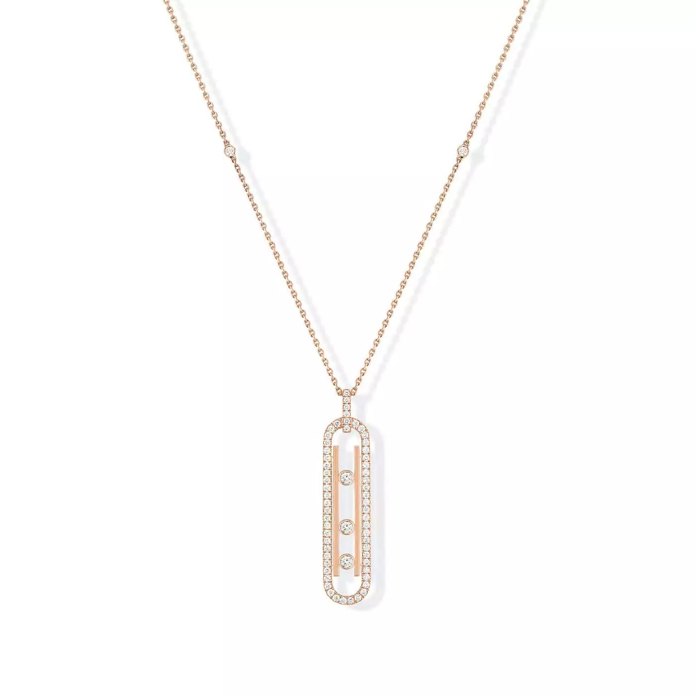Messika Move 10th Anniversary Collier aus Roségold und Diamanten