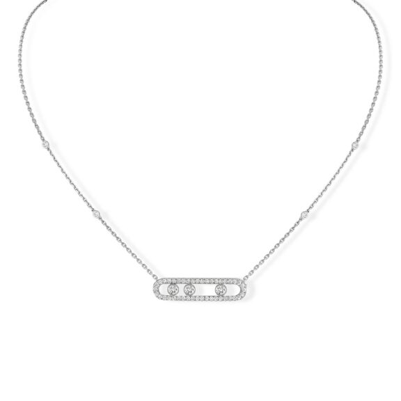 Messika Move Classique Collier aus Weißgold und Diamanten