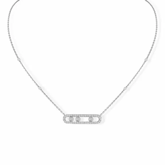 Messika Move Classique Collier aus Weißgold und Diamanten