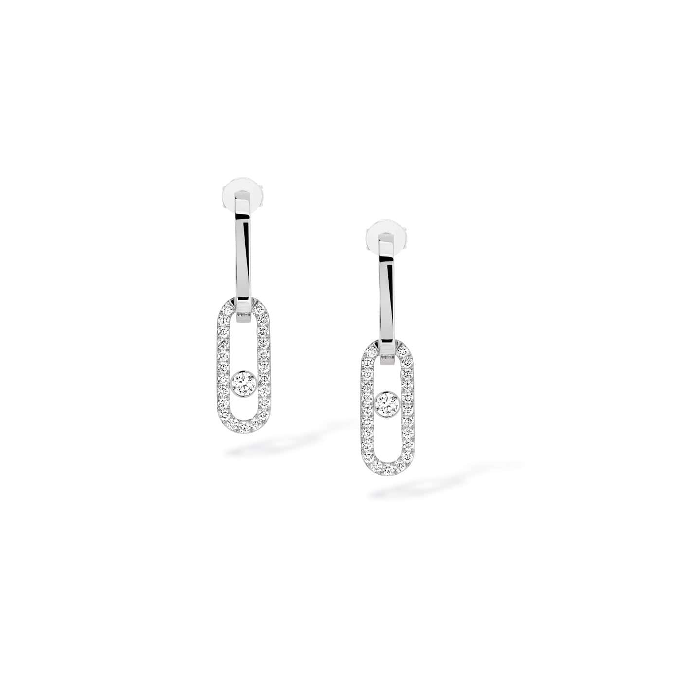Messika Move Link Ohrschmuck aus Weißgold und Diamanten