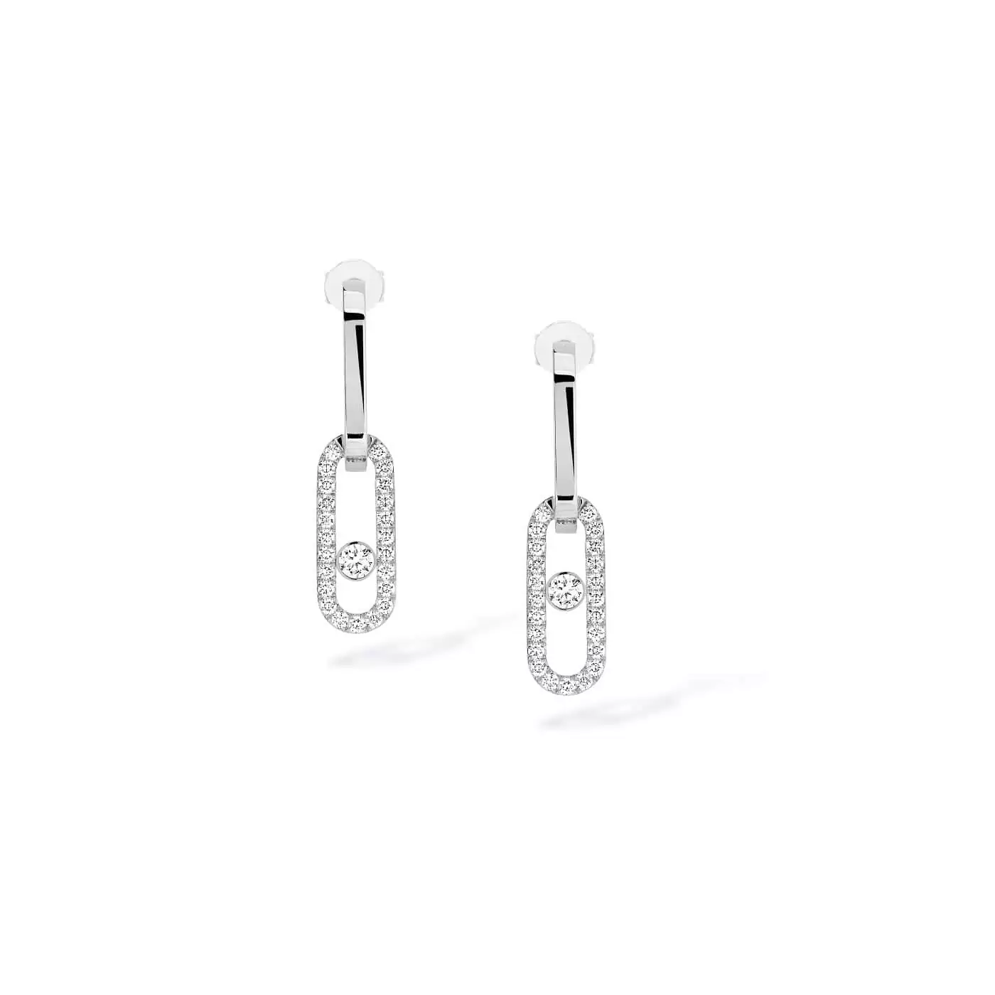 Messika Move Link Ohrschmuck aus Weißgold und Diamanten